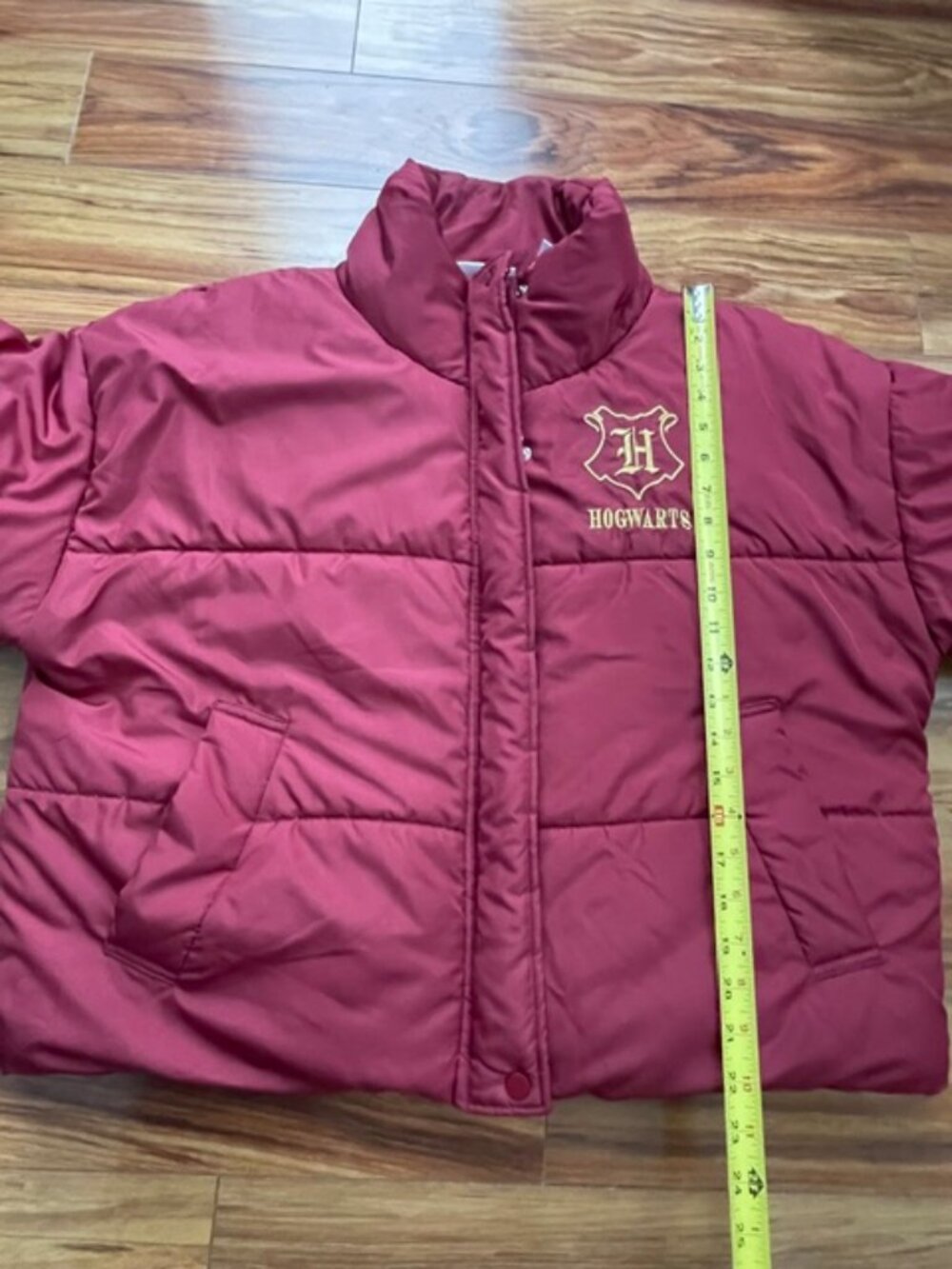 Harry Potter Wizarding World Women's Puffer Jacket, Pink, Size S - Picture 9 of 9